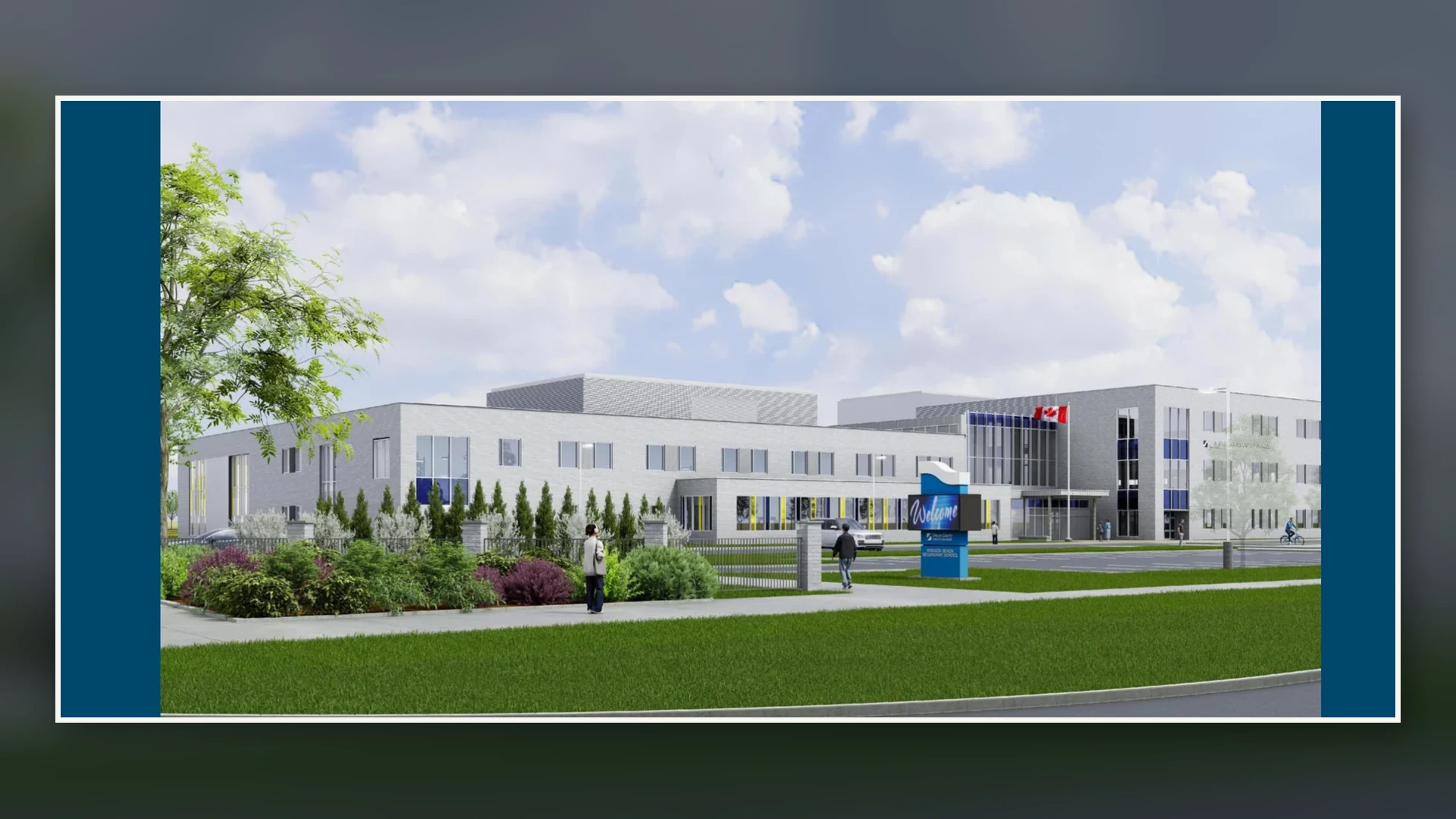 Rendering of the approved new Wasaga Beach public secondary school